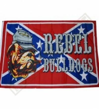Vlajka Fostex US Rebel Bulldogs 1,5x1 m