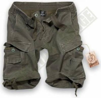 Krátké kalhoty Vintage - olivové, XL