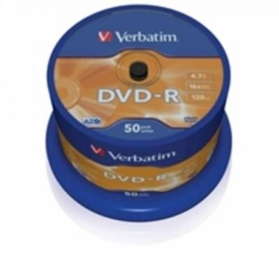 DVD-R Verbatim 16x spindl po 50ks