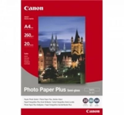 Canon 1686B021 Photo Paper Plus Semi-Glossy, foto papír, pololesklý, saténový, bílý, A4, 260 g/m2, 20