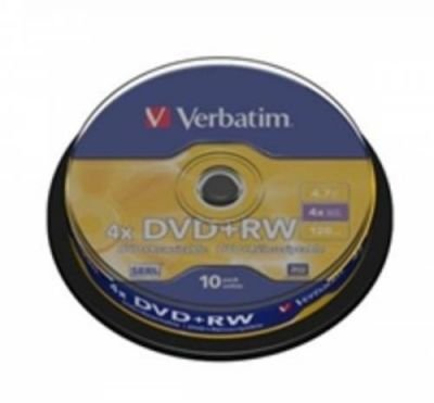 DVD+RW 4.7GB Verbatim-Plus 4x  spindl po 10ks