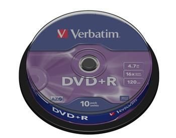 DVD+R Verbatim 16x spindl po 10ks