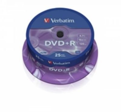DVD+R Verbatim 16x spindl po 25ks