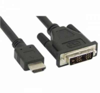 DVI kabel, DVI-D M/ HDMI M, 3m