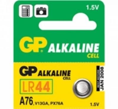 GP alkalická knoflíková baterie A76F (LR44)