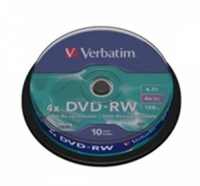DVD-RW 4.7GB Verbatim  4x spindl po 10ks
