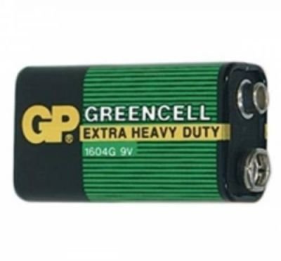 Baterie 9V GP 6F22 Greencell 1604G 1ks 1012501000 fólie