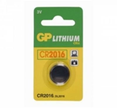 Baterie GP CR2016 lithiová, 3V, 20x1,6mm, 72mAh
