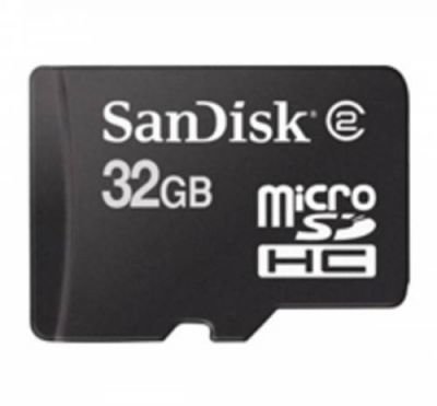 SanDisk 32 GB microSDHC class 2, bez adaptéru