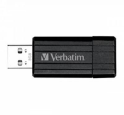 VERBATIM 8GB USB Flash 2.0 PIN STRIPE černý P-blist