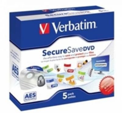DVD-R Verbatim 4,7 GB 16x Secure save jewel box, 5ks/pack (43706)