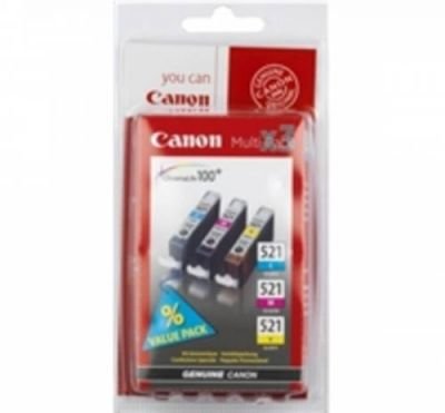 Canon CLI-521 C/M/Y Pack (2934B010), barevná