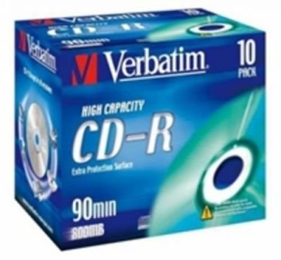 CD-R 90 min. Verbatim DL. 40x Protection jewel, 10ks/pack