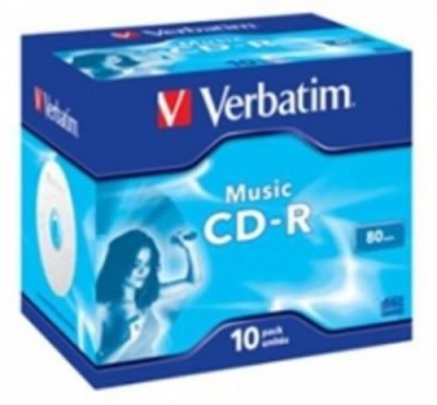 CD-R 80 min. Verbatim audio LIVE IT!, 10ks/pack