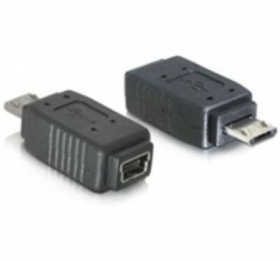 USB redukce micro USB B samec na USB mini 5pin samice