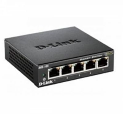 D-LINK DGS-105 5-port Gigabit Metal Housing Desktop Switch