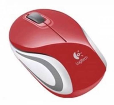 myš Logitech M187 Wireless Mini červená - 910-002737