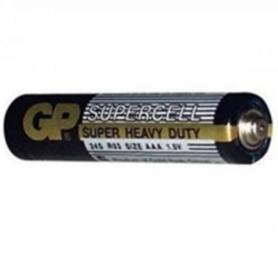 Baterie zinkouhlíková, AAA, 1.5V, GP, fólie, 2-pack, Supercell