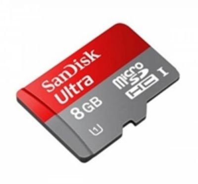 SanDisk microSDHC Ultra 8GB, Class 10 + Adapter