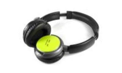 Technaxx sluchátka Musicman BassHead, integrovaný MP3 přehrávač + FM rádio, zelená