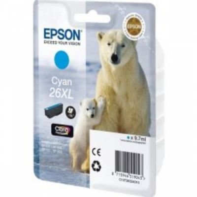 EPSON cartridge T2632 cyan (lední medvěd) XL