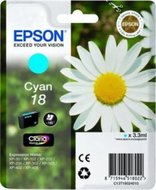 Epson Ink T1802, 18 originál azurová C13T18024012