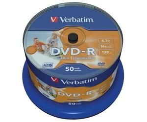 Verbatim 43533 DVD-R 4.7 GB 50 ks vřeteno s potiskem