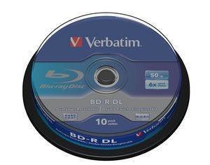 Verbatim 43746 Blu-ray BD-R DL 50 GB 10 ks vřeteno