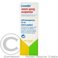 LIVOSTIN 0,5 mg/ml nosní sprej suspense 10 ml