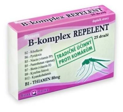 RosenPharma, a.s. B - komplex REPELENT - RosenPharma tbl (dražé) 1x25 ks 25 ks