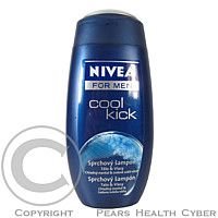 Nivea Men Fresh Kick Shower Gel 3in1 pánský osvěžující sprchový gel 250 ml pro muže