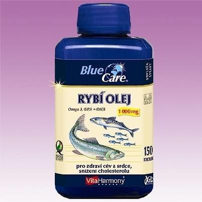 VitaHarmony Rybí olej Omega 3 1000 mg XXL tob.150