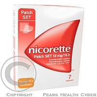 NICORETTE PATCH SET 15 MG/16 H  7X15MG Náplast