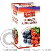 Apotheke Borůvka a brusinky čaj 20x2g nálevné sáčky