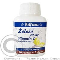 MedPharma Železo 20mg+vitamín C tbl.107