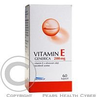 Vitamin E 200mg cps. 60