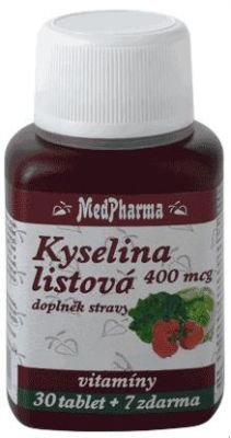 MedPharma Kyselina listová 400 mcg tbl. 37