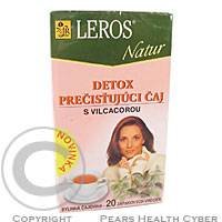 LEROS NATUR Detox čistící čaj s Vilcacorou nálevové sáčky 20 x 1.5