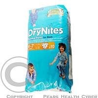 HUGGIES DRY NITES kalhotky absorpční 4 - 7 / M / boys / 17 - 30 kg / 10 ks