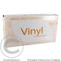 Rukavice Abri vinyl M 4391 100 ks vyšetřovací