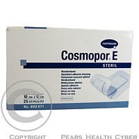 Cosmopor E Steril 10 x 6 cm krytí na rány 25 ks