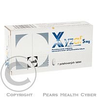 XYZAL 5MG potahované tablety 14