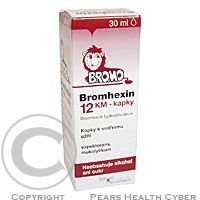 BROMHEXIN 12 KM-KAPKY  30ML Kapky, roztok