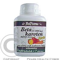 MedPharma Beta karoten 25 000 m.j. tob.107