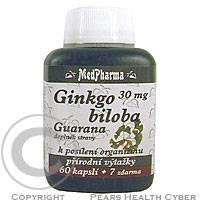 MedPharma, spol. s r.o. MedPharma GINKGO BILOBA + GUARANA tbl 60 + 7 zdarma (67 ks) 67 ks