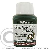 MedPharma Ginkgo biloba+guarana cps.37