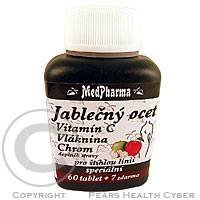 MedPharma Jablečný ocet + vláknina + vitamín C + chrom tbl. 67