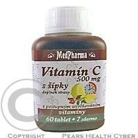 MedPharma Vitamin C 500mg s šípky 67 tablet s postupným uvolňováním