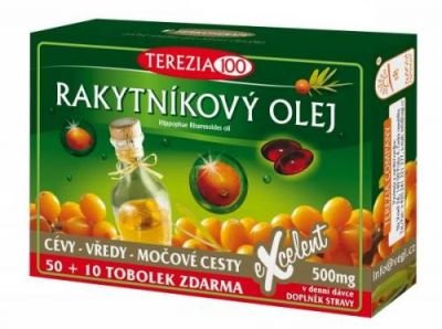 TEREZIA COMPANY s.r.o. TEREZIA RAKYTNÍKOVÝ OLEJ - 100% v kapslích cps 50 + 10 zdarma (60 ks) 60 ks