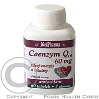 MedPharma, spol. s r.o. MedPharma KOENZYM Q10 60 mg + Vitamín E cps 60 + 7 zdarma (67 ks) 67 ks